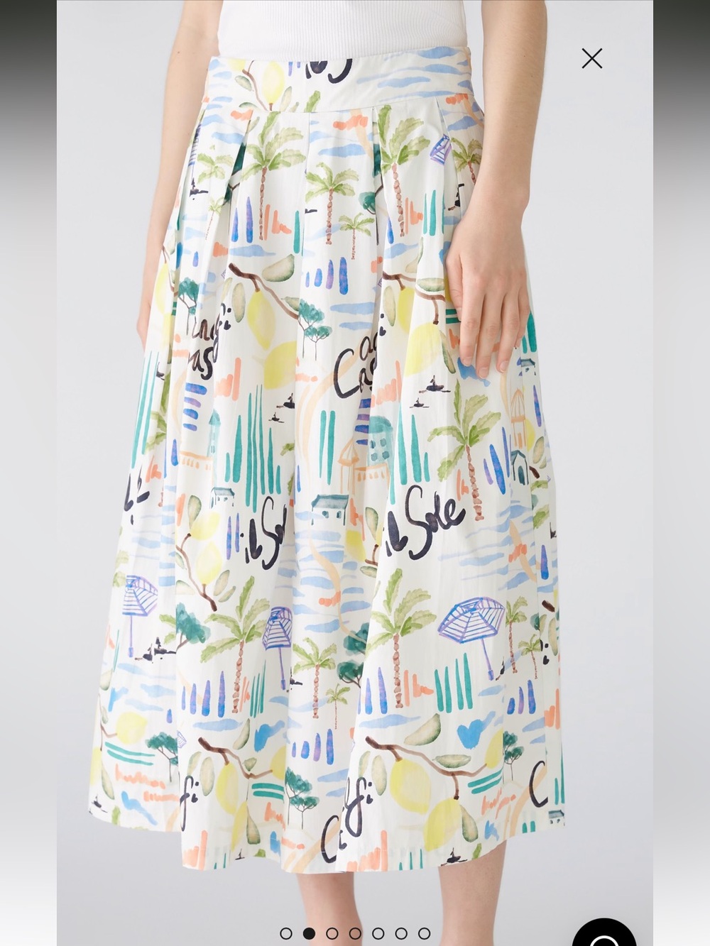Amalfi  midi skirt by Oui